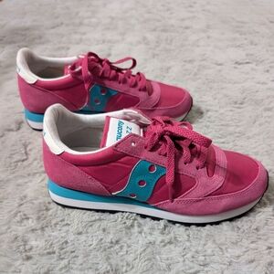 Saucony Jazz Original Pink and Blue Women's Size 8